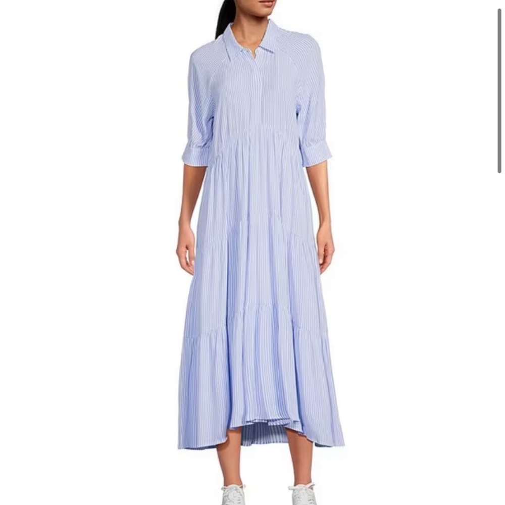 A Loves A purple midi dress